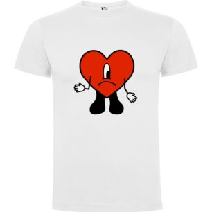 Sorrowful Red Heart Tshirt σε χρώμα Λευκό 7-8 ετών
