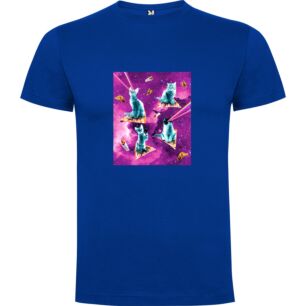 Space Cats Pizza Party Tshirt