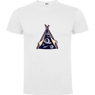 Space Teepee Art Tshirt σε χρώμα Λευκό XXLarge