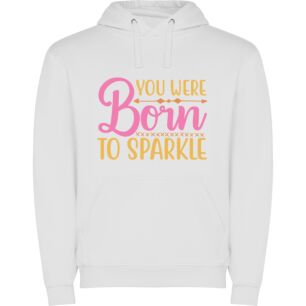 Sparkle Born Star Magic Φούτερ με κουκούλα σε χρώμα Λευκό Large