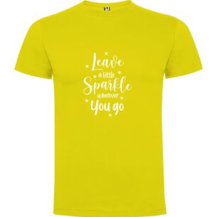 Sparkle Everywhere You Go Tshirt σε χρώμα Κίτρινο 3-4 ετών