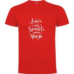 Sparkle Everywhere You Go Tshirt σε χρώμα Κόκκινο 3-4 ετών