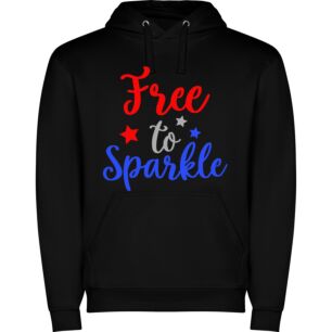 Sparkling Freedom: Patriotic Sparkles Φούτερ με κουκούλα