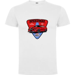 Speedway Red Hot Ride Tshirt σε χρώμα Λευκό Large