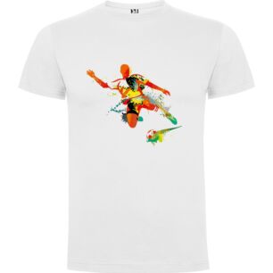 SplatterBall: Multicolor Madness Tshirt σε χρώμα Λευκό Large