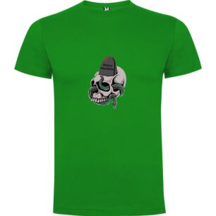 Spooky Skull Hat Art Tshirt