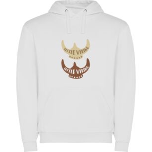 Stacked Viking Logos Φούτερ με κουκούλα σε χρώμα Λευκό XLarge