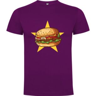 Star Burger Drawing Tshirt