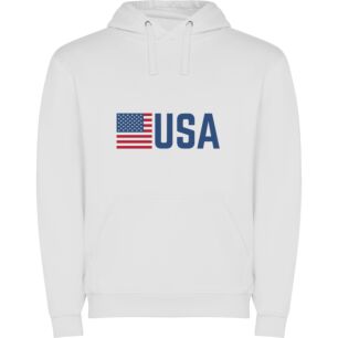 Star-Spangled USA Emblem Φούτερ με κουκούλα σε χρώμα Λευκό 3-4 ετών
