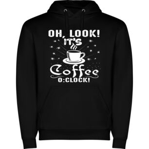 Star-studded Coffee Time Φούτερ με κουκούλα