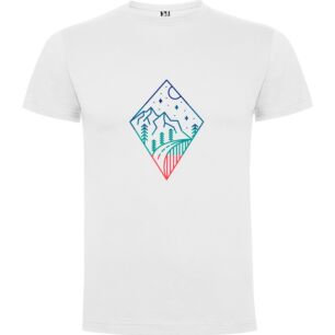 Starlit Mountainscape Tshirt σε χρώμα Λευκό XLarge