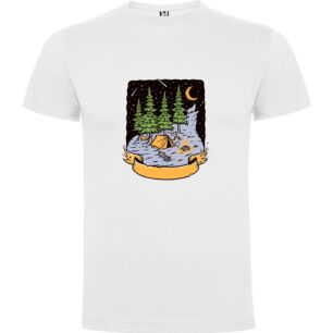 Starry Night Camping Adventure Tshirt σε χρώμα Λευκό Medium