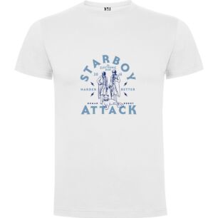 Steady Attack Cowboy Tshirt σε χρώμα Λευκό XXXLarge(3XL)