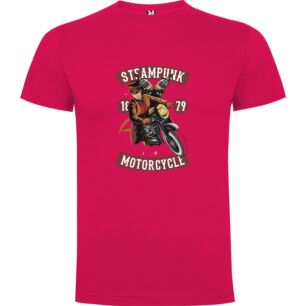 Steampunk Rider Revs Up Tshirt