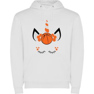 Stellar Unicorn Basketball Φούτερ με κουκούλα σε χρώμα Λευκό XXXLarge(3XL)