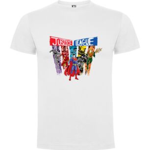 Striped Heroes United: Justice-League Style Tshirt