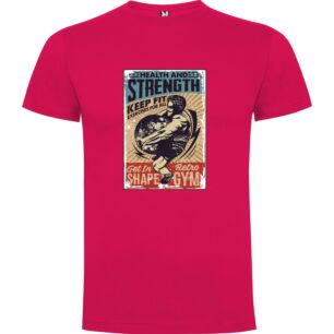 Strong Retro Athlete Poster Tshirt