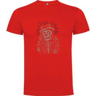 Stylish Skeleton Vacation Snapshot Tshirt