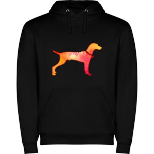 Stylized Dog Artwork Φούτερ με κουκούλα