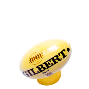 Χειροποίητη Subbuteo Rugby Gilbert Genuine Tan Leather Vintage Ball size 5 3d εκτυπωμένη