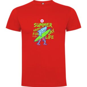 Summer Surf Shark Poster Tshirt