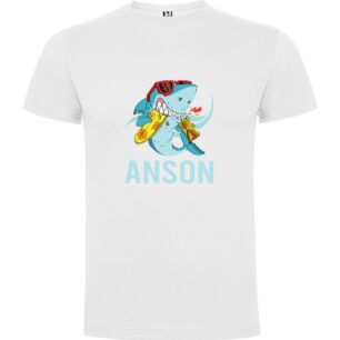 Sunglass Shark Surfer Tshirt σε χρώμα Λευκό 5-6 ετών