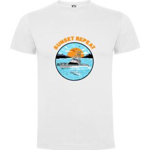 Sunkissed Boat Sunset Tshirt