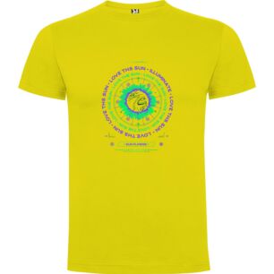 Sunlit Cosmos: Glitchart Journey Tshirt