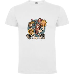 Sunny Pizza Mascot! Tshirt σε χρώμα Λευκό XLarge