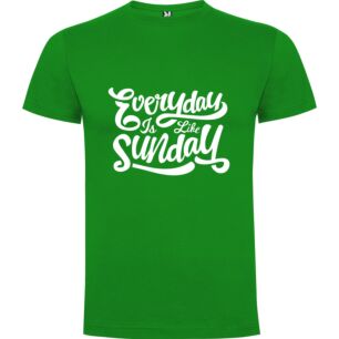 Sunny Sunday Typography Bliss Tshirt