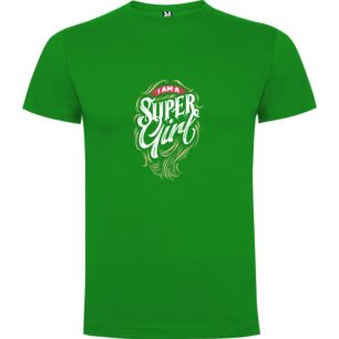 Super Girl Head Statement Tshirt
