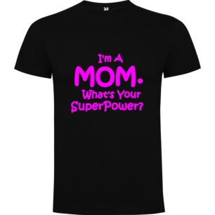 Super Mom Power Tshirt σε χρώμα Μαύρο