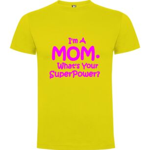 Super Mom Power Tshirt σε χρώμα Κίτρινο