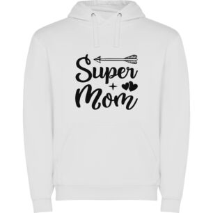 Superior Supermom Sign Φούτερ με κουκούλα σε χρώμα Λευκό Large