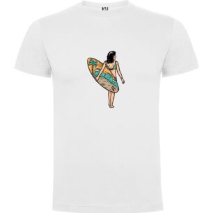 Surf Goddess Sticker Tshirt σε χρώμα Λευκό XXLarge