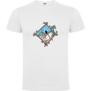 Surfer's Serene Seascape Tshirt σε χρώμα Λευκό XXLarge