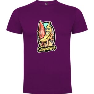 Surfing Banana Summer Tshirt σε χρώμα Μωβ XLarge