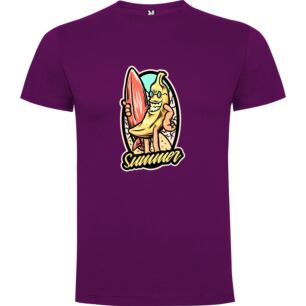 Surfing Banana Summer Tshirt σε χρώμα Μωβ XXLarge