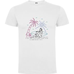 Surfing in Miami: Linear Bliss Tshirt