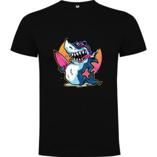 Surfing Shark Mascot Tshirt