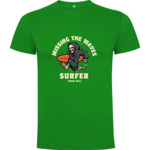 Surfing Skeleton: Hell's Wave Tshirt