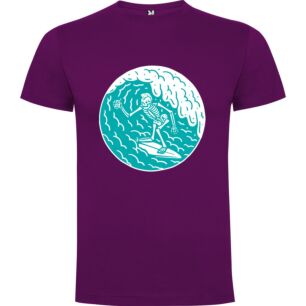 Surfing Skelleton Wave Tshirt