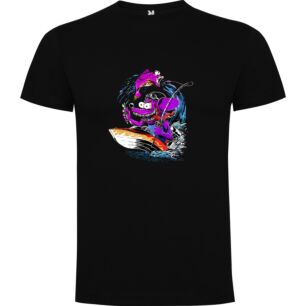 Surfing with Cartoon Characters Tshirt