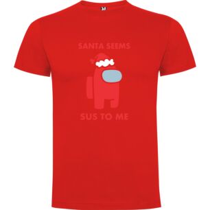 Sus Santa on Black Tshirt