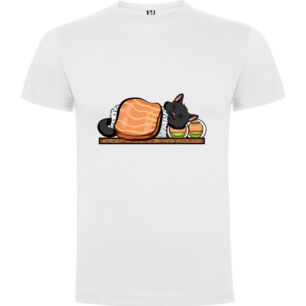 Sushi Bliss: Feline Edition Tshirt σε χρώμα Λευκό XXXLarge(3XL)