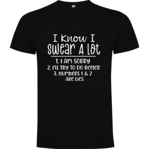 Swearing Connoisseur Sign Tshirt