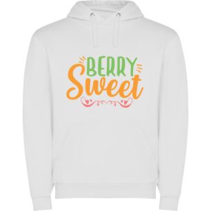 Sweet Berry Delight Φούτερ με κουκούλα σε χρώμα Λευκό XXLarge