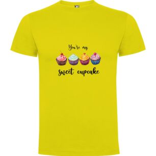 Sweet Cupcake Trio Tshirt σε χρώμα Κίτρινο 3-4 ετών