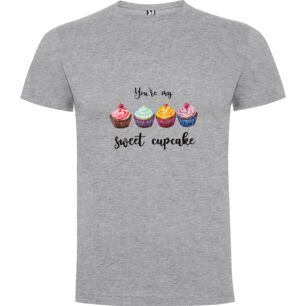 Sweet Cupcake Trio Tshirt σε χρώμα Γκρι 3-4 ετών