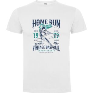 Swingin' Vintage Baseball Tee Tshirt σε χρώμα Λευκό Large